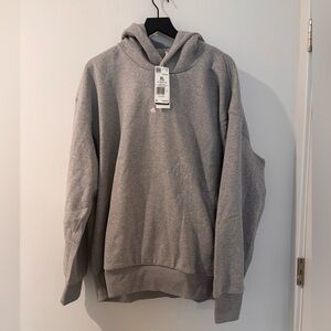adidas Gray Heather Crewneck Sweatshirt with Subtle Logo